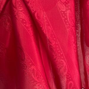 Elegant Red vintage Paisley Scarf